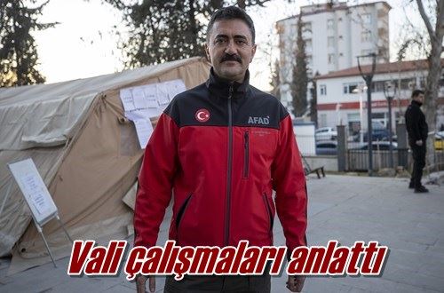 Vali çalışmaları anlattı
