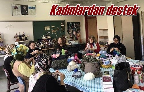 Kadınlardan destek