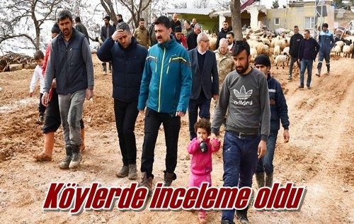 Köylerde inceleme oldu