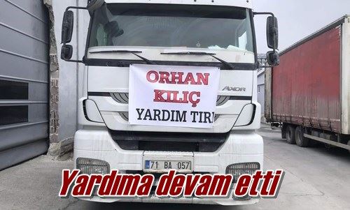 Yardıma devam etti