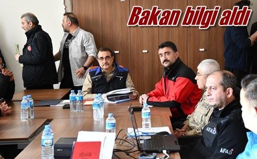 Bakan bilgi aldı