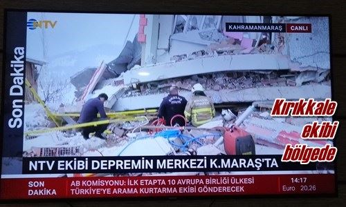 Kırıkkale ekibi bölgede