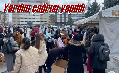 Yardım çağrısı yapıldı