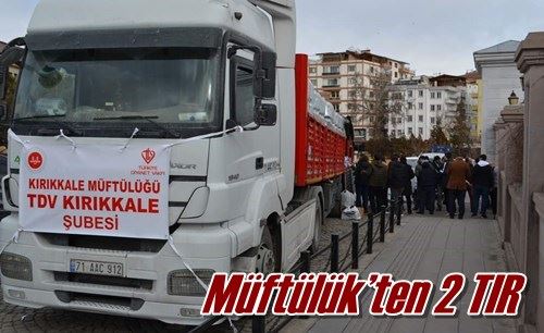 Müftülük’ten 2 TIR