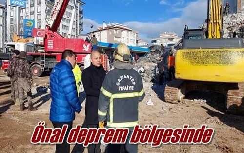 Önal deprem bölgesinde