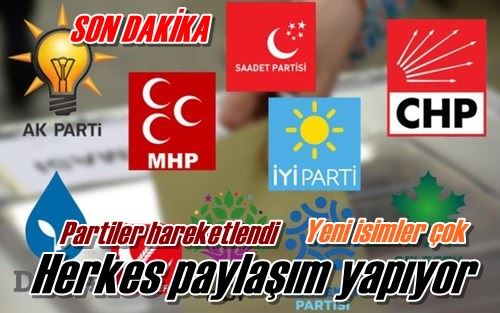 Partiler hareketlendi