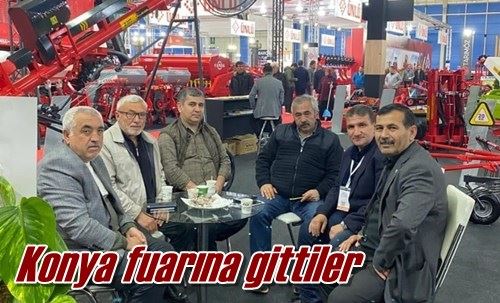 Konya fuarına gittiler