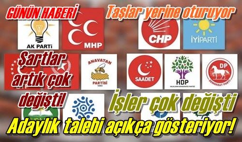 Şartlar artık çok değişti!