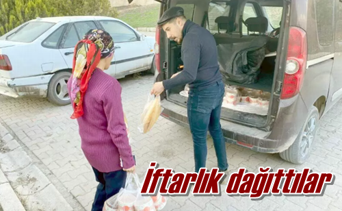 İftarlık dağıttılar