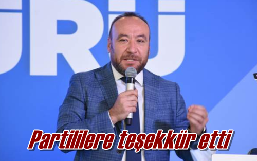 Partililere teşekkür etti