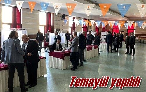 Temayül yapıldı