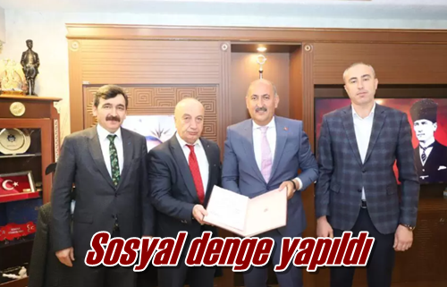 Sosyal denge yapıldı