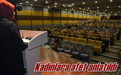 Kadınlara afet anlatıldı