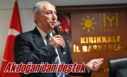 Akdoğan’dan destek