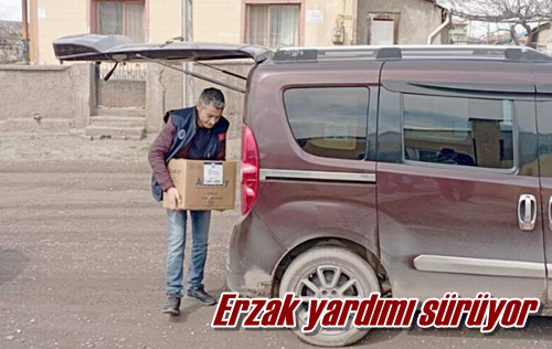 Erzak yardımı sürüyor