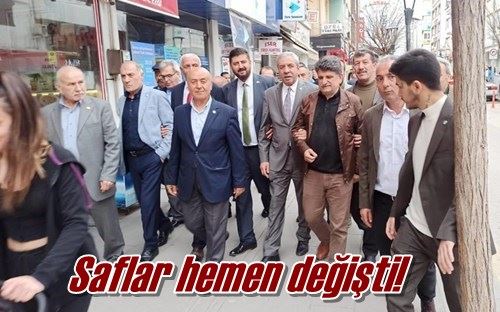 Saflar hemen değişti!