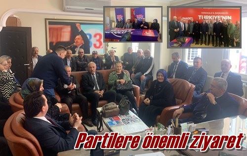 Partilere önemli ziyaret