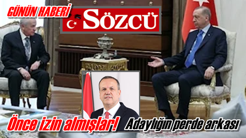 Önce izin almışlar!
