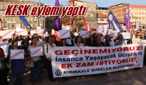 KESK eylem yaptı