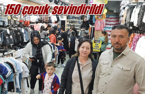 150 çocuk sevindirildi