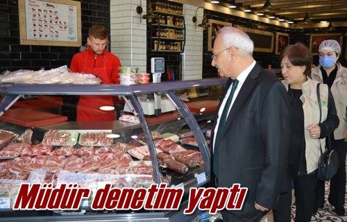 Müdür denetim yaptı