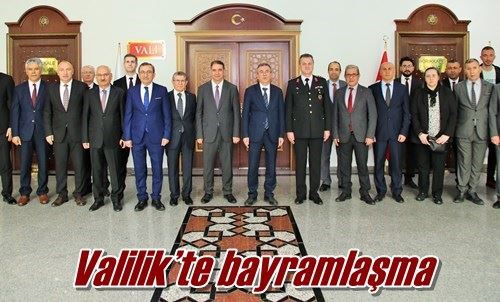 Valilik’te bayramlaşma