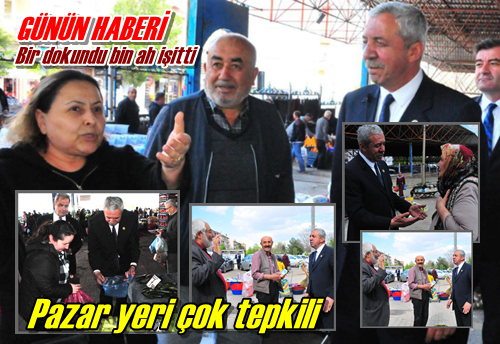 Altınışık pazarda dert dinledi