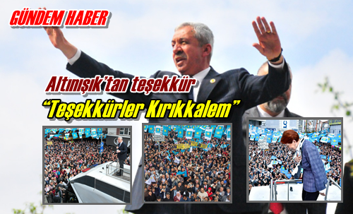 Altınışık’tan teşekkür