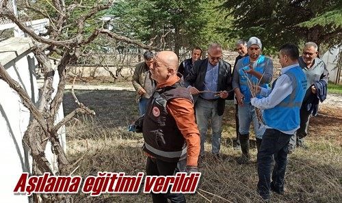 Aşılama eğitimi verildi