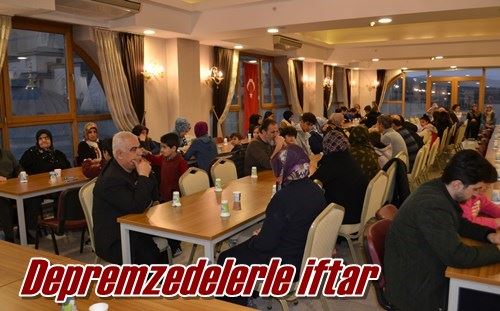 Depremzedelerle iftar