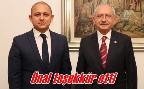 Önal teşekkür etti