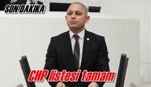 CHP listesi tamam