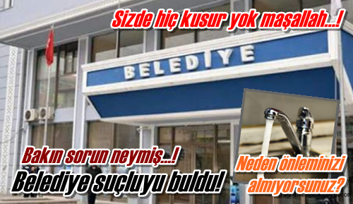Belediye açıklama yaptı