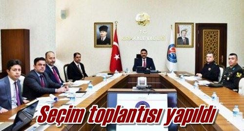 Seçim toplantısı yapıldı