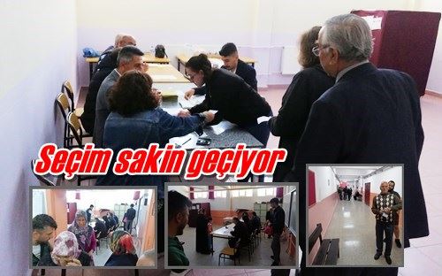 Seçim sakin geçiyor