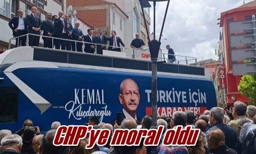 CHP’ye moral oldu