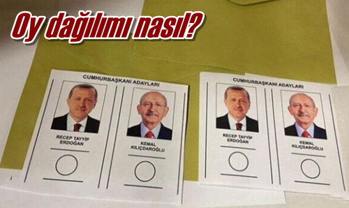 Oy dağılımı nasıl?