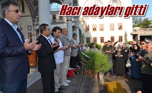 Hacı adayları gitti