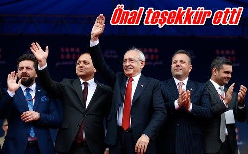 Önal teşekkür etti