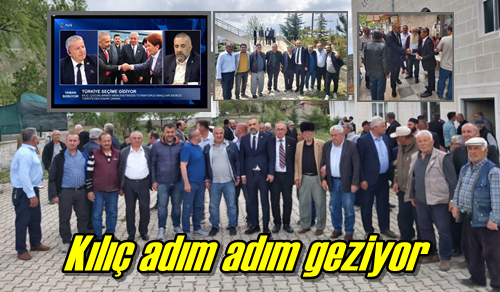 Kılıç adım adım geziyor