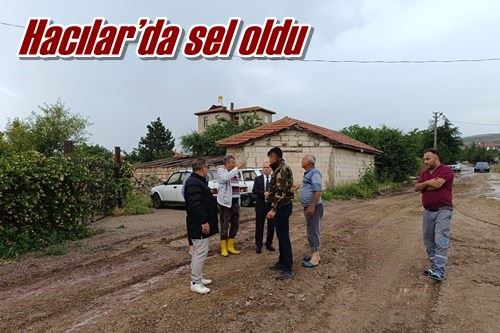 Hacılar’da sel oldu