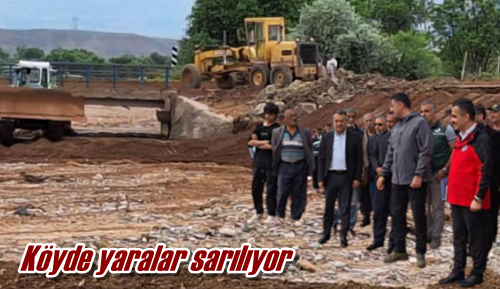 Köyde yaralar sarılıyor