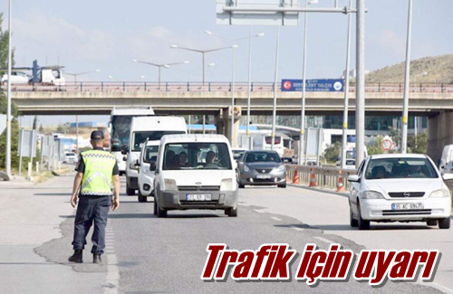 Trafik için uyarı