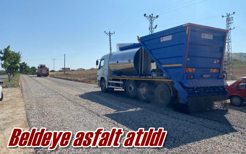 Beldeye asfalt atıldı