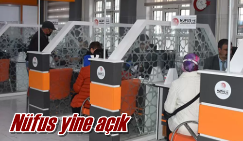 Nüfus yine açık