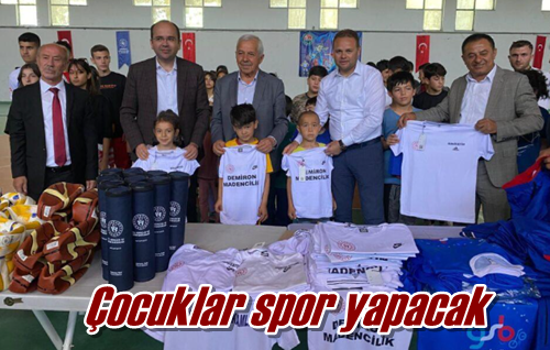 Çocuklar spor yapacak