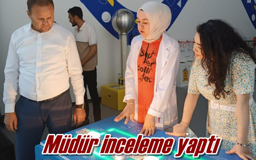 Müdür inceleme yaptı