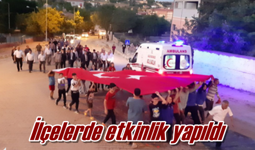 İlçelerde etkinlik yapıldı