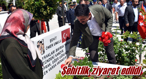 Şehitlik ziyaret edildi