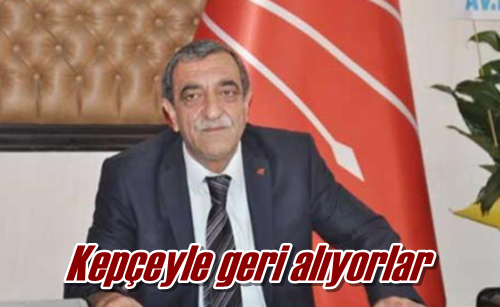 Kepçeyle geri alıyorlar